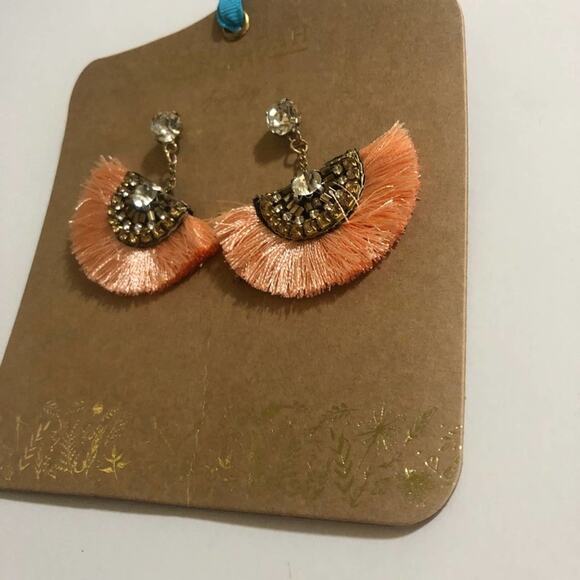 Shiraleah Chicago jewelry - Anthropologie - Corinne Earrings in peach gold NEW - Picture 3 of 5